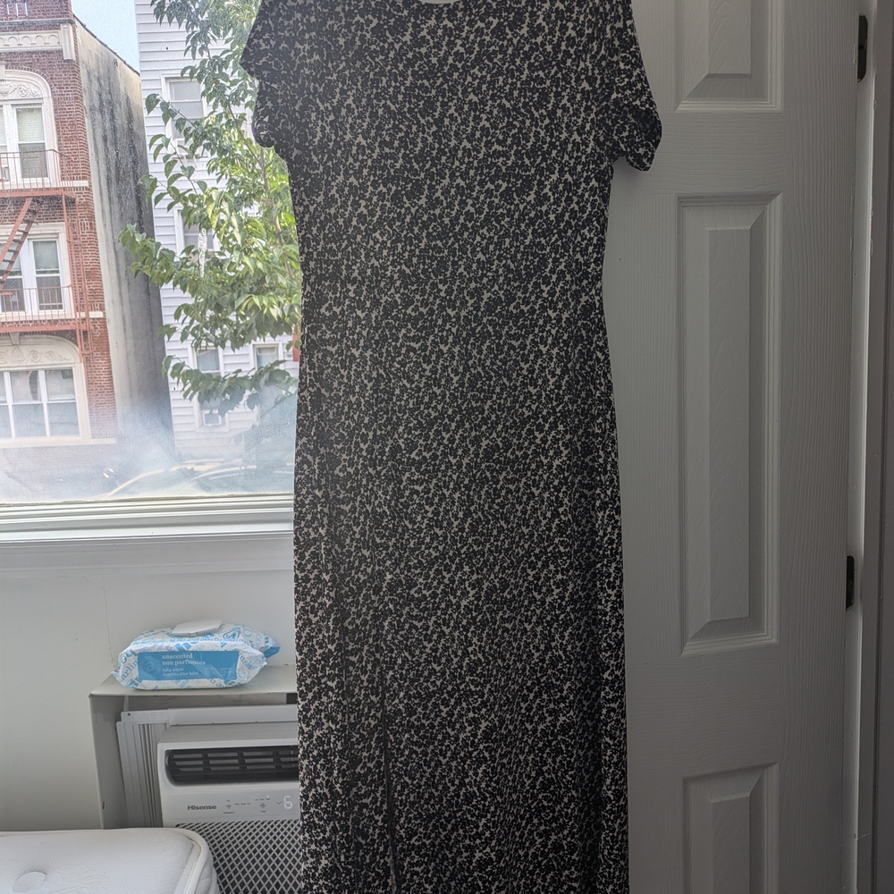 Elegant Black and White Women's Dress